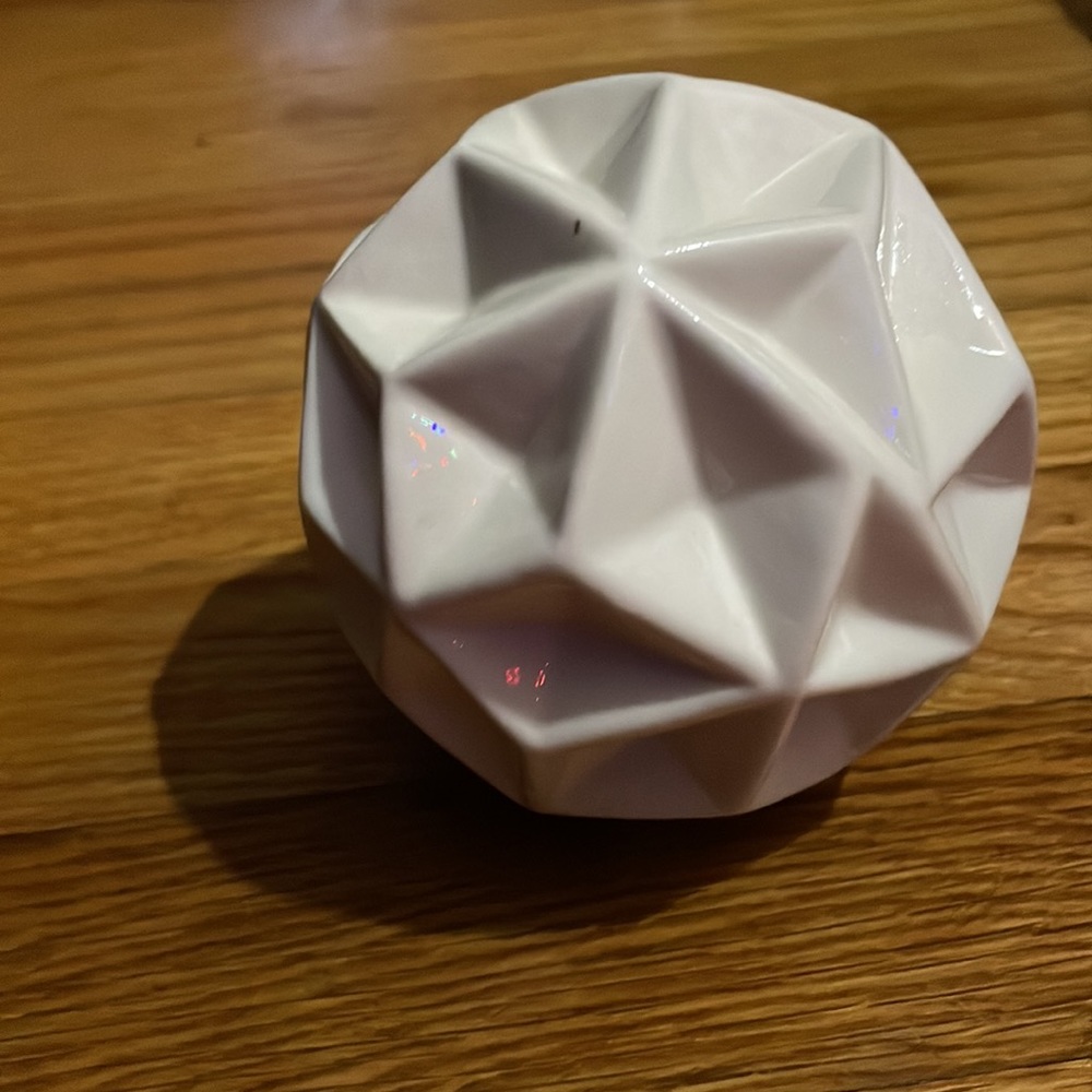 Ceramic geometric ornament from crate and barrel